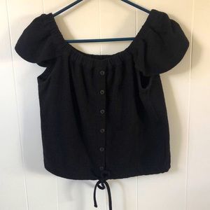 Black Croptop size Small